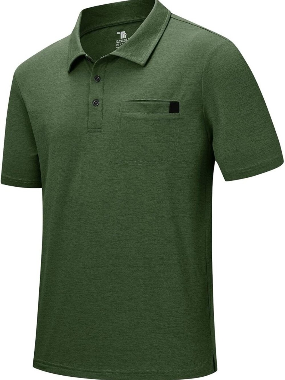 Men's Short Sleeve Polo Shirt with Pocket - Casual Golf Tee for Everyday Wear